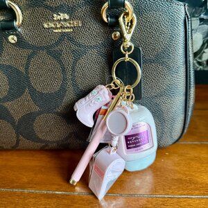 NEW PocketBac Holder Light-up Cowgirl Boot Multi Use Keychain Bath & Body Works